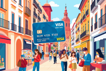 Imagen de una persona recibiendo un préstamo rápido sin necesidad de un SSN, mostrando dinero y una tarjeta de débito.