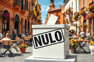 Una imagen ilustrativa de un documento legal con la palabra 'nulo' destacada, simbolizando su falta de validez.