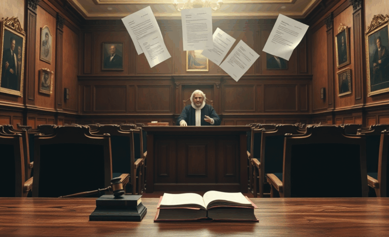 Un documento legal marcado como nulo por no cumplir requisitos.