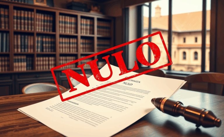 Imagen de un documento marcado como nulo, simbolizando su falta de validez legal.