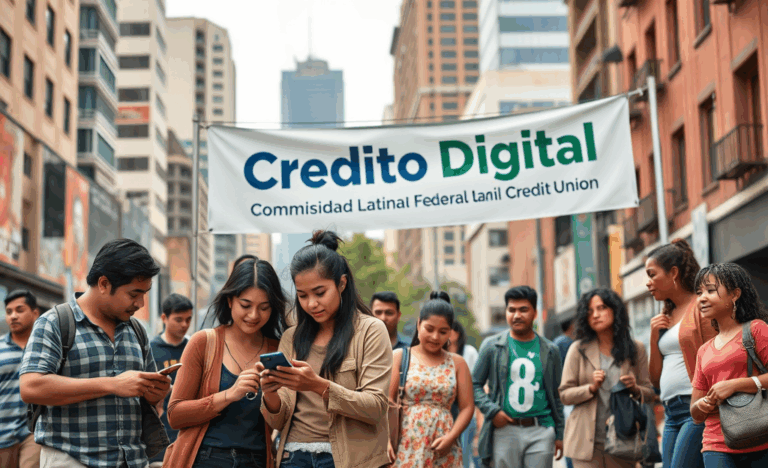 Gráfico mostrando acceso al crédito digital para la comunidad latina en Estados Unidos.