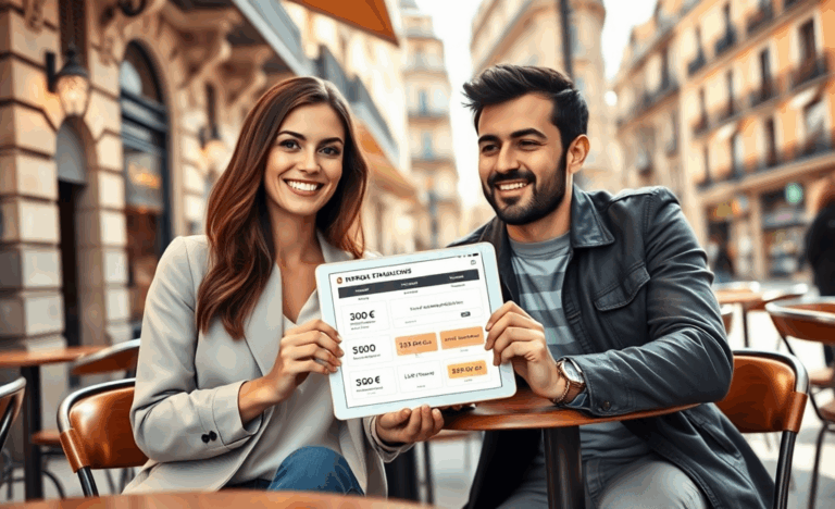 Imagen de una persona revisando documentos financieros para solicitar un crédito personal.