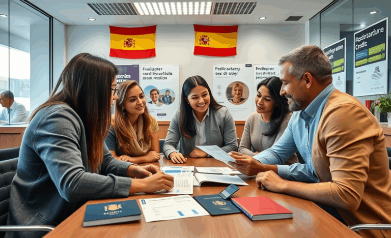 Persona revisando documentos para obtener crédito con ITIN o pasaporte