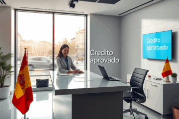 Una imagen representativa de un cliente aprobando un crédito simple con un proceso simplificado.