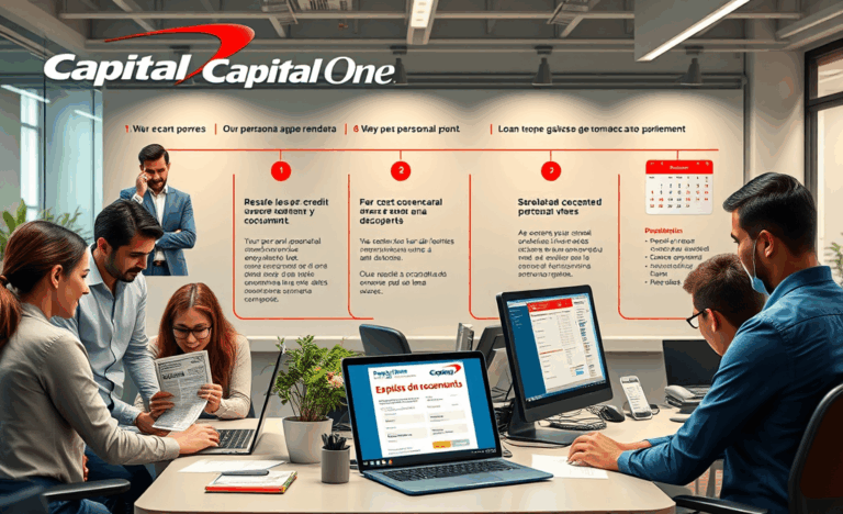 Guía paso a paso para solicitar un préstamo personal en Capital One.
