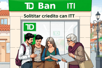 Imagen de una persona solicitando crédito en TD Bank utilizando su ITIN.