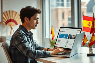 Persona solicitando crédito en línea con HSBC Bank