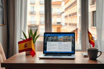 Imagen de una persona accediendo a servicios financieros en línea en Ally Bank usando un ITIN.