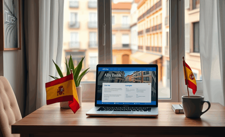 Imagen de una persona accediendo a servicios financieros en línea en Ally Bank usando un ITIN.