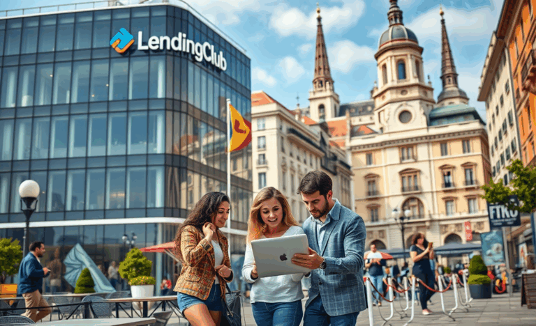 Una interfaz de LendingClub mostrando opciones de crédito disponibles.