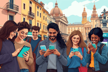 Imagen que representa los servicios bancarios accesibles y sin comisiones de Chime, destacando su enfoque en la tecnología financiera para mejorar la banca personal.